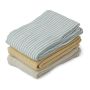 LIEWOOD - Muslin Set Line Sea Blue Stripe Mix