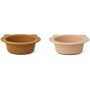 LIEWOOD - 2er Set Peony Saugnapfteller Set Rose - Mustard