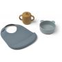 LIEWOOD - Connor Silikon Dinnerset Mr Bear Blue Mix