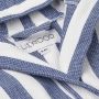 LIEWOOD - Gray Wellness Bademantel Waffelstoff Surf Blue - Weiss