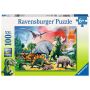 Ravensburger - Kinderpuzzle Unter Dinosauriern 100p