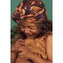 Looks by Luks -  Turban Organic African Clush runder Bun
