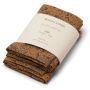 Konges Sløjd - 3er Set Muslin Swaddle Mustard Leaves