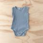 bel&bow - Ribbed Singlet Body Duck Egg