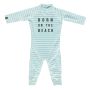 Beach & Bandits - UV Badeoverall Baby Born on the Beach Grün/Weiss