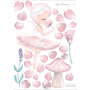 Isla Dream Prints - Wandsticker Crysta die Fee A3