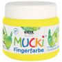 KREUL - MUCKI Funkel-Fingerfarbe Quietsch-Gelb, 150 ml