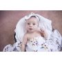 Snuggle Hunny - Swaddledecke Boho Posy mit Stirnbandset