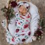 Snuggle Hunny - Swaddledecke Peony Bloom mit Stirnband