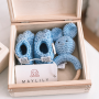 Maylily - Holz Geschenkbox Bunny Hellblau