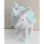 Melootka - Plüsch Einhorn grau M