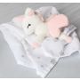 Melootka - Babyunicorn weiss- pink mit Muslin