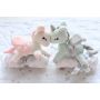 Melootka - Babyunicorn weiss- pink mit Muslin