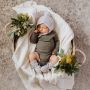 Snuggle Hunny - Merinoset Mützchen & Booties grau