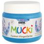 KREUL - MUCKI Funkel-Fingerfarbe Diamanten-Blau, 150 ml
