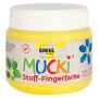 KREUL - MUCKI Stoff-Fingerfarbe gelb, 150 ml
