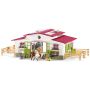 Schleich 42344 Horse Club - Reiterhof mit Reiterin, Pferden und Zubehör