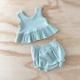 bel&bow - Ribbed little Peplum Set Mint