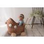 Lilu - Puppenwagen Weiss mit Masche