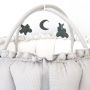 Lilac Sunday - Babyinsel rund 2 in 1 Millie Waffelstoff hellgrau, Spielzeug grau