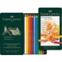Faber-Castell - Farbstifte 12er Set Polychromos Metalletui