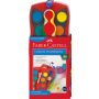 Faber-Castell - Connector Deckfarbkasten, rot, 24 Farben