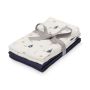 Cam Cam Copenhagen Muslin 4er Set kleine Spucktücher Sailboat Navy