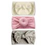 Emerson and Friends - Stirnband Set Pom rosa, Band grau und creme