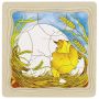 goki - 4 Schichten Puzzle Das Huhn