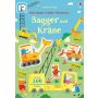 Usborne Verlag - Mein Immer-wieder-Stickerbuch: Bagger und Kräne
