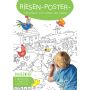 YoYo Books - Riesen-Poster-Stickerbuch zum Malen und Spielen Bauernhof
