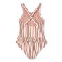 LIEWOOD - Amara Schwimmanzug Streifen Tuscany Rose Creme
