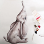 Little Rae Prints - Wandsticker Elefant 100cm