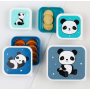 A Little Lovely Company - Brot- und Snackdosen Set: Panda