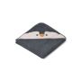 LIEWOOD - Albert Kapuzen Badetuch Pinguin Stone Grey (Grösse Baby)