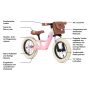 BERG - Laufrad Biky Retro pink