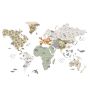 Dekornik - Weltkarte Map 8 Flowers