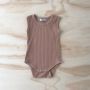 bel&bow - Ribbed Singlet Body Cocoa