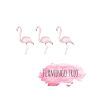 Little Rae Prints - Wandsticker Flamingo Trio