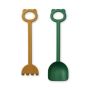 LIEWOOD - Schaufel & Rechen Garden Green - Caramel