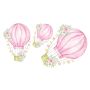 Ginger Monkey - Hot Air Balloons 1/2 Set pink