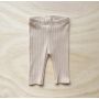 bel&bow - Ribbed Leggings Basic Oatmeal