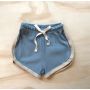 bel&bow - Ribbed Shorts dusty Blue