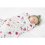 LouLou Lollipop - Muslin Swaddle Rosey Bloom