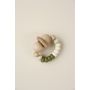 littleCHEW - Greifling Silikon und Holz Smiley Summer Cream / Moss