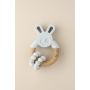 littleCHEW - Greifling Bunny mit Ringen Grau