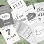 mintkind - Meilensteinkarten- Set Baby grau