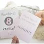 mintkind - Meilensteinkarten- Set Baby pink