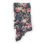 LouLou Lollipop - Muslin Swaddle Midnight Bloom