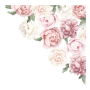 Ginger Monkey - Peony & Rose Corner Decal